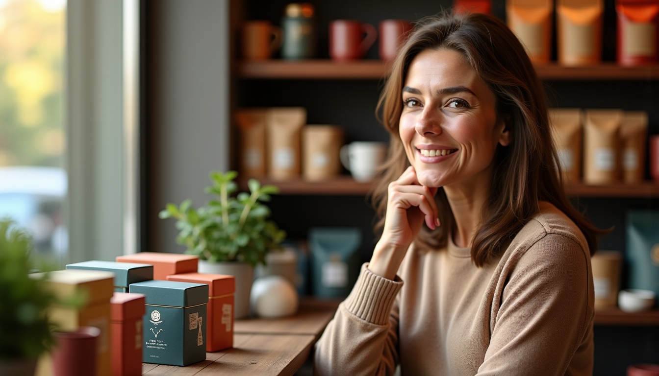 Illustration : ou un assortiment de thés ou cafés artisanaux, — choisir un cadeau pour enseignant : méthode en 5 étapes