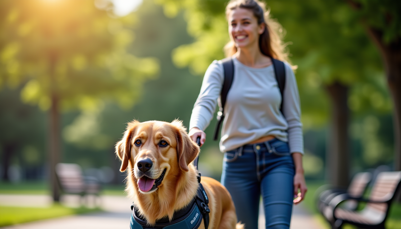 Illustration : lorsque le chien est prêt, une phase de — chien d'assistance : profils éligibles et contre-indications