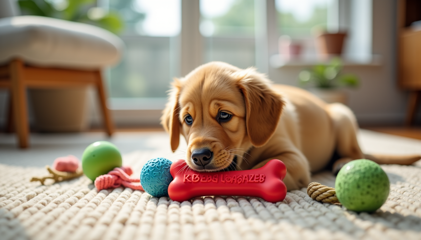 Illustration : choisissez des jouets de mastication fabriqués dans des — premiers cadeaux pour votre animal : par où commencer