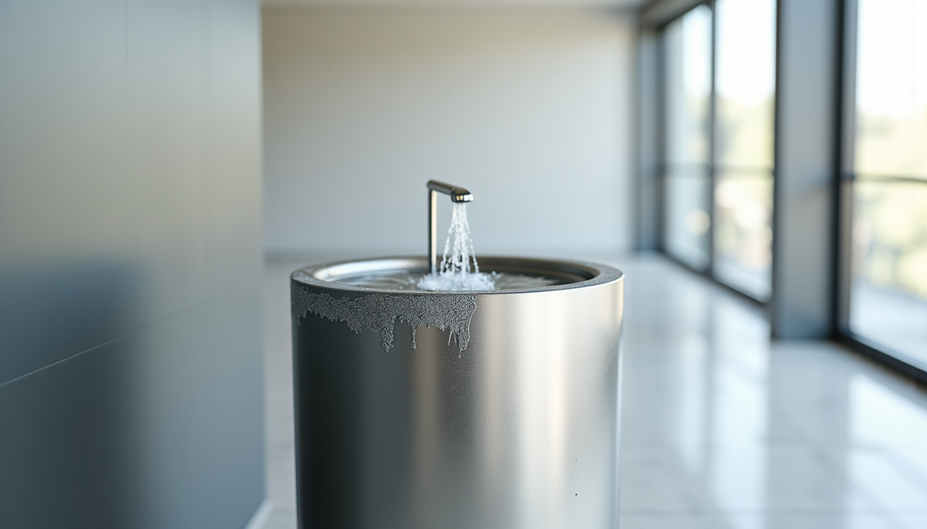 Illustration : active du calcaire est un pilier fondamental pour — 5 erreurs d'entretien qui réduisent la durée de vie d'une fontaine inox