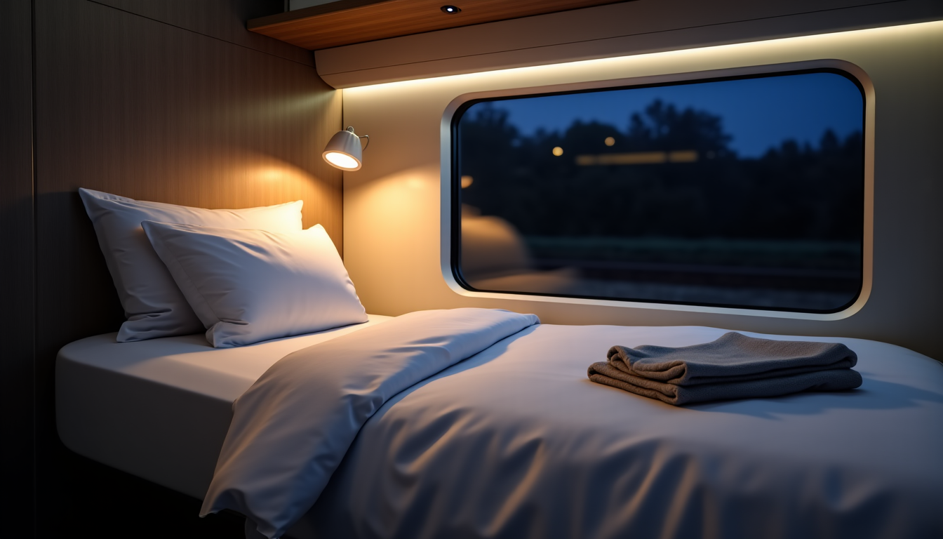 Illustration : les wagons sont conçus pour minimiser les bruits — voyager en train de nuit : une expérience à redécouvrir