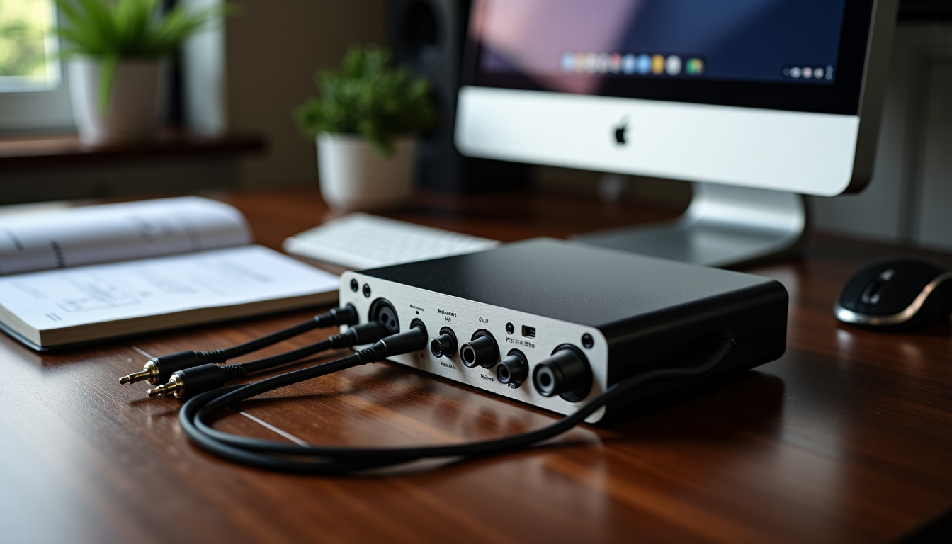 Illustration : la connectivité de votre interface audio est un — choisir son interface audio : latence, préamplis et nombre d'entrées