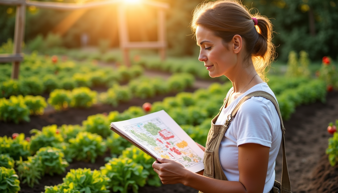 Illustration : une planification minutieuse est le secret d'un potager — potager bio est-il fait pour vous : surface, temps, contraintes