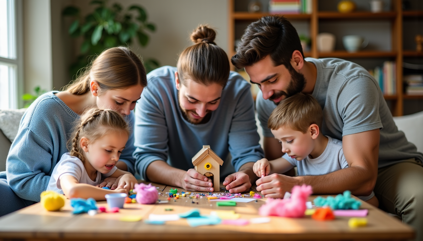Illustration : « la créativité est l'intelligence qui s'amuse. » — loisirs créatifs à domicile : impact réel sur la vie familiale