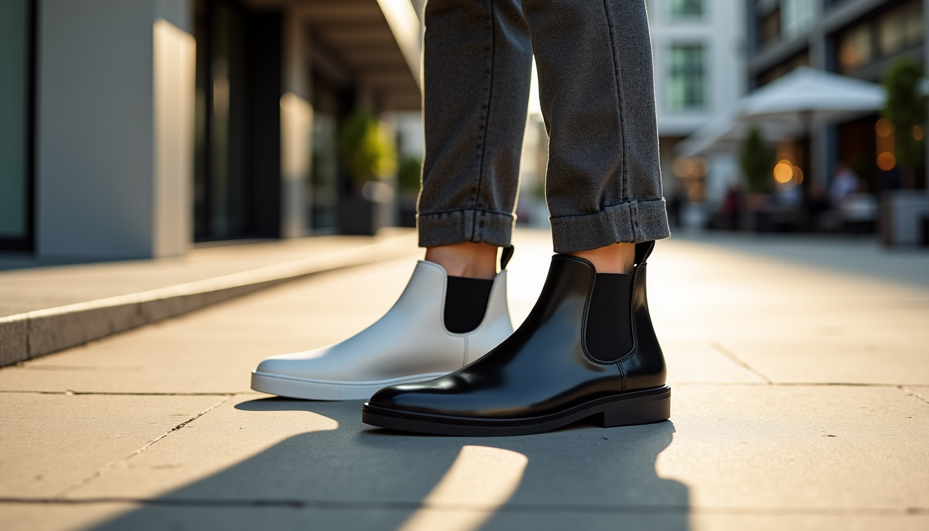 Illustration : lement de s'intégrer dans des tenues plus créatives, — baskets basses ou bottines chelsea : quelle silhouette pour la ville