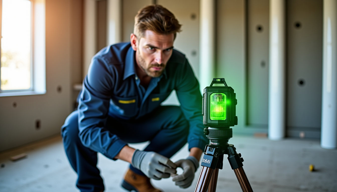 Illustration : ordements et la bonne installation des équipements sanitaires, — niveau laser 360° : pour quels corps de métier est-il rentable ?