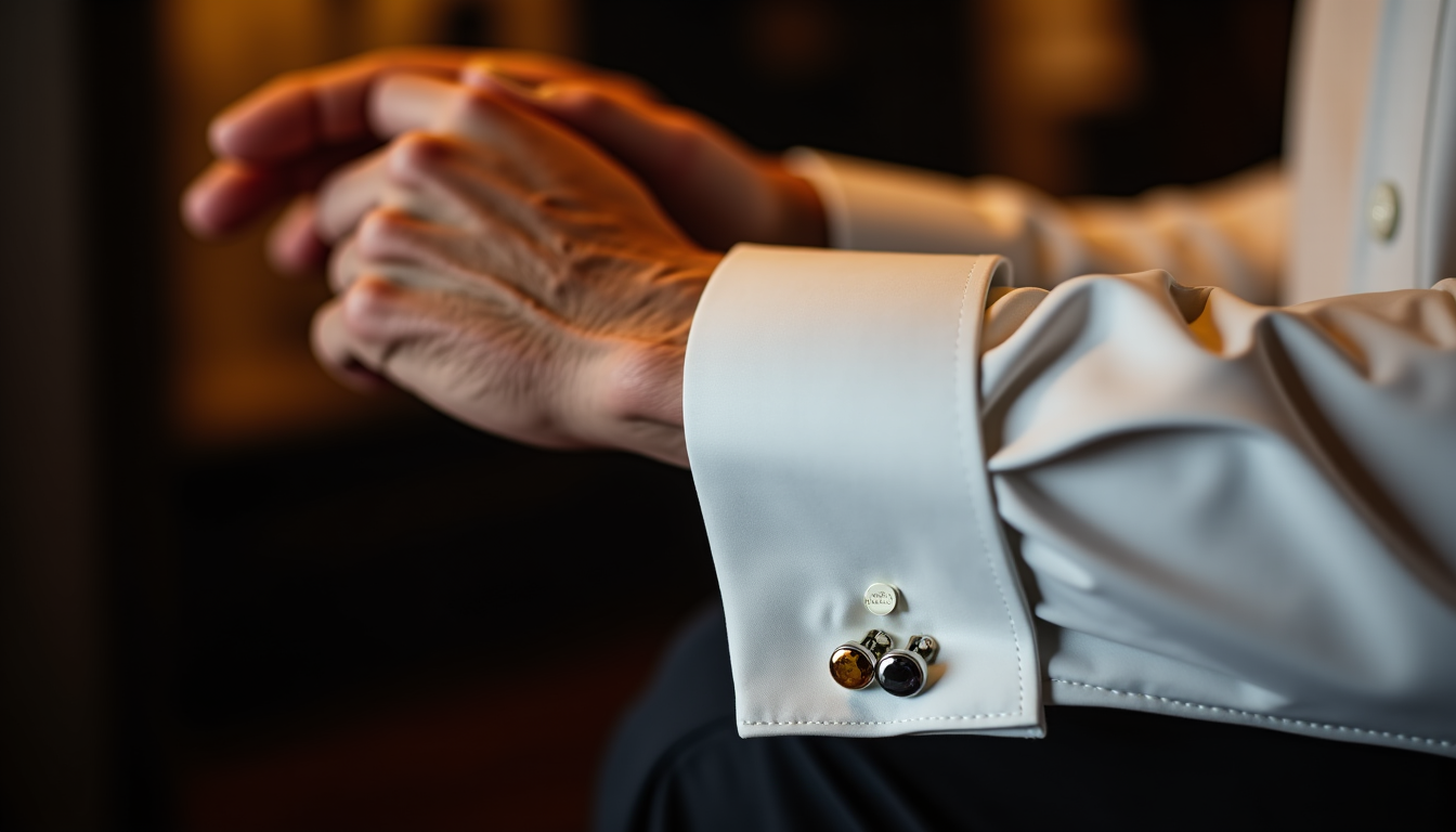 Illustration : si vous ne portez pas d'autres bijoux métalliques, — débuter avec les boutons de manchette : quelle paire acheter en premier ?