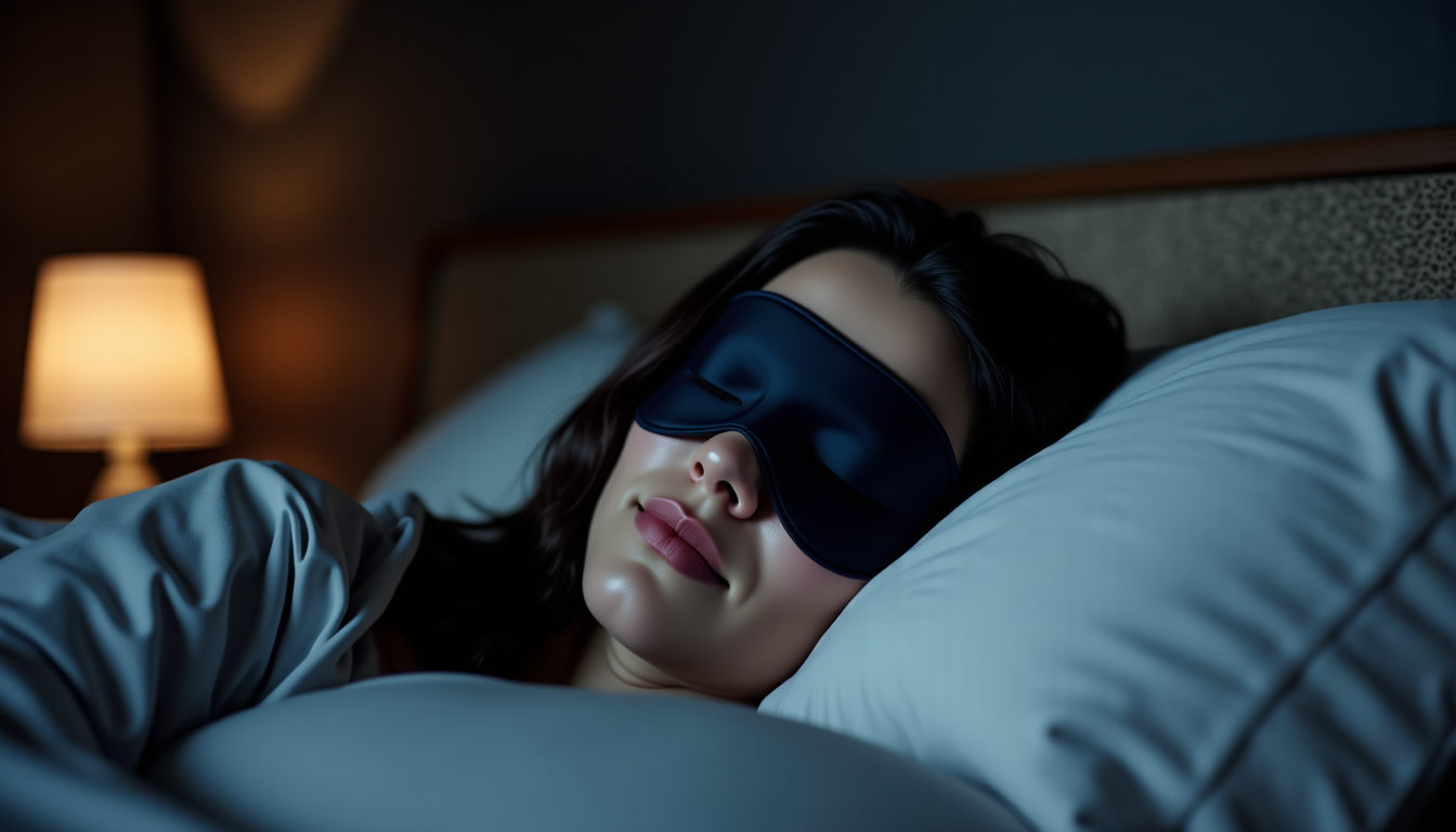 Illustration : , volets absents garantit une obscurité totale sans — porter un masque de nuit : impacts réels sur votre sommeil