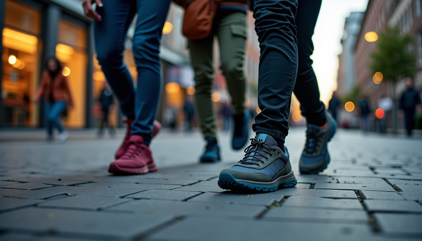 Illustration : les chaussures de marche urbaine sont soumises à — choisir ses chaussures de marche urbaine : méthode en 5 étapes