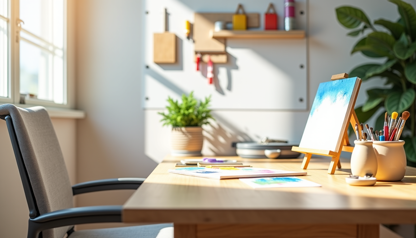 Installer un espace loisirs créatifs : matériel et aménagement nécessaires Illustration : un espace de loisirs créatifs doit avant tout — installer un espace loisirs créatifs : matériel et aménagement nécessaires