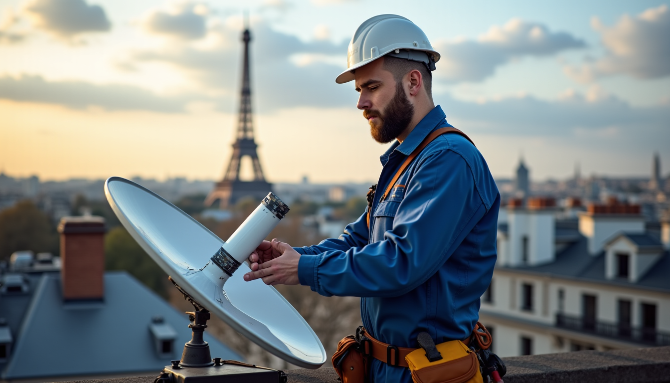 Illustration : n demande un savoir-faire technique, car un décalage — trouver rapidement un antenniste à paris et en île-de-france ?