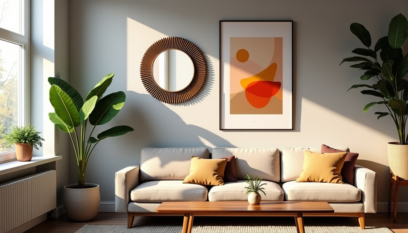 Illustration : l'impression numérique standard offre un bon rapport qualité-prix — débuter en décoration murale : affiche encadrée, miroir ou tableau sur toile pour commencer