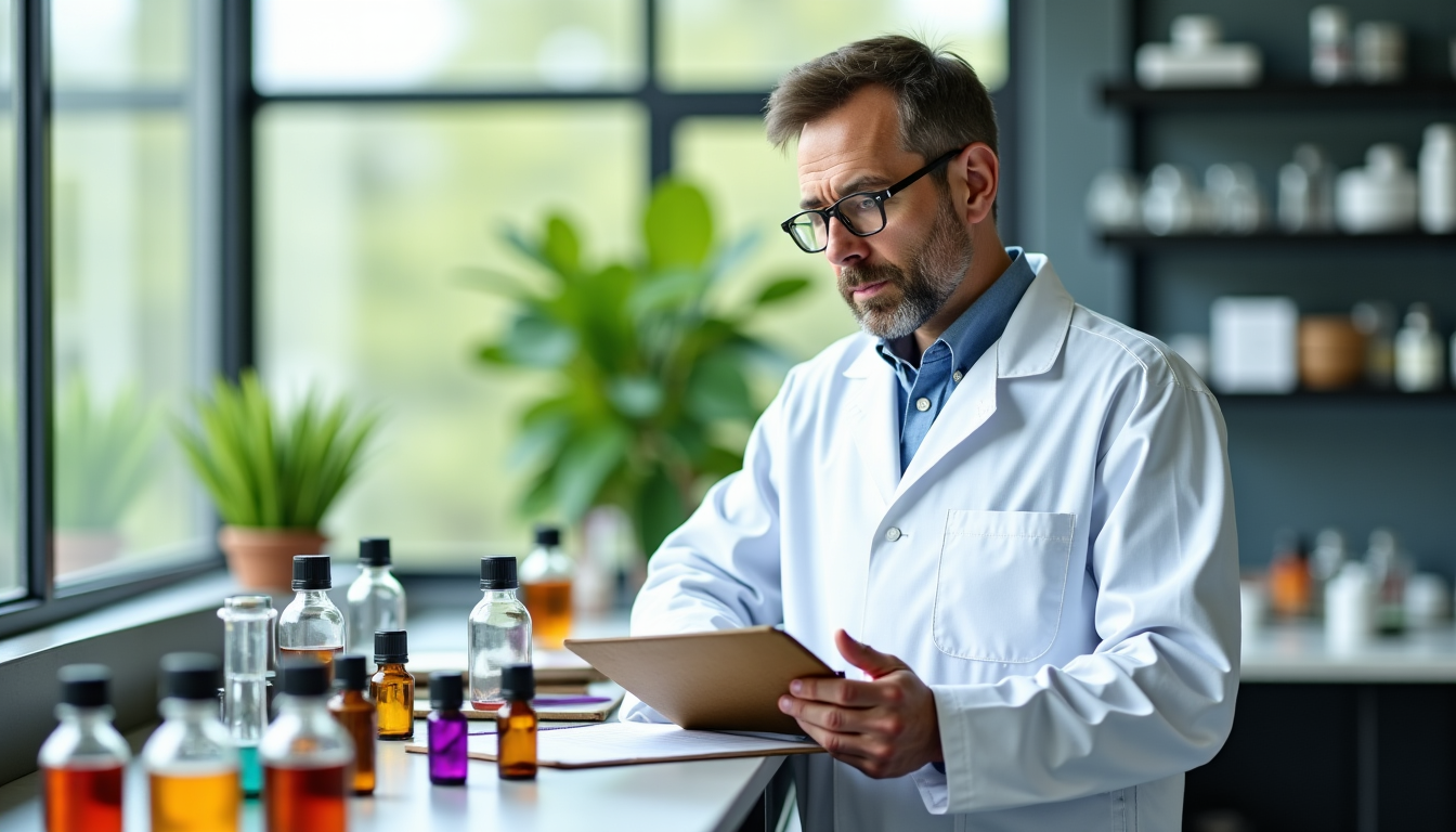 Illustration : un laboratoire rigoureux fournit des recommandations précises de — guide complet pour évaluer le sérieux et l'expertise d'un laboratoire d'huiles essentielles