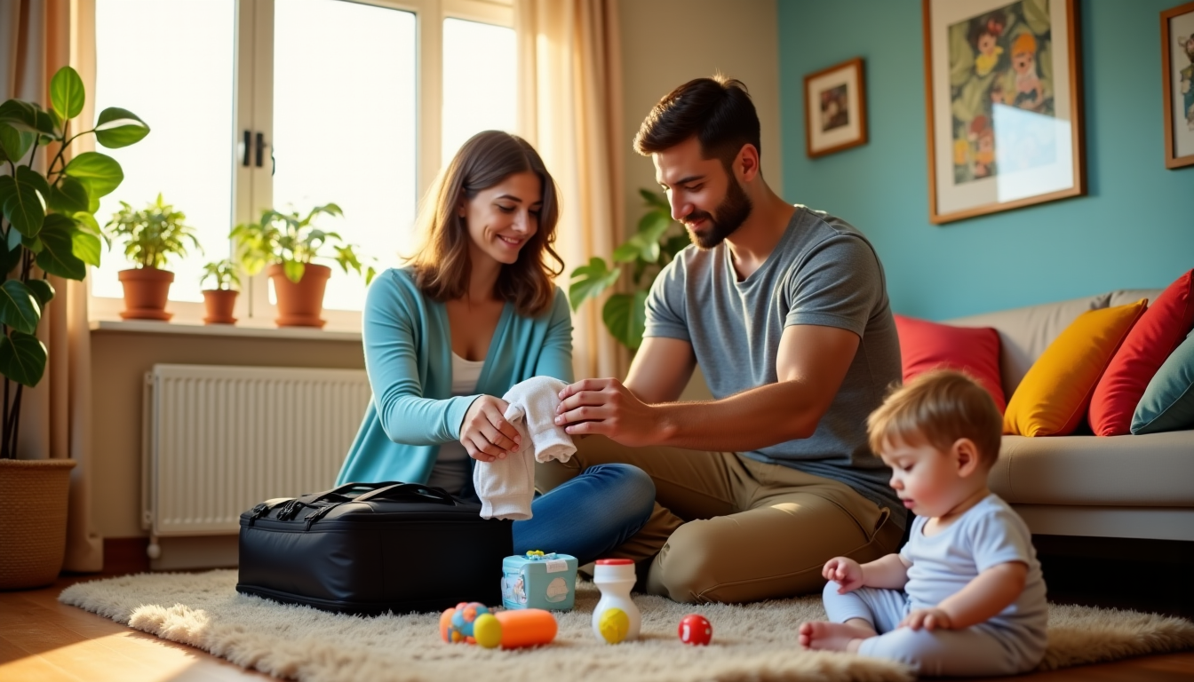 Illustration : l'anticipation reste la meilleure alliée des parents nomades. — premiers achats pour le change nomade : quels équipements privilégier