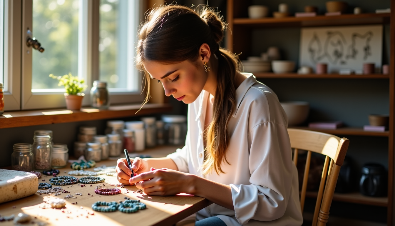 Illustration : « la création de bijoux permet d'exprimer sa — débuter en création de bijoux : par quel projet commencer