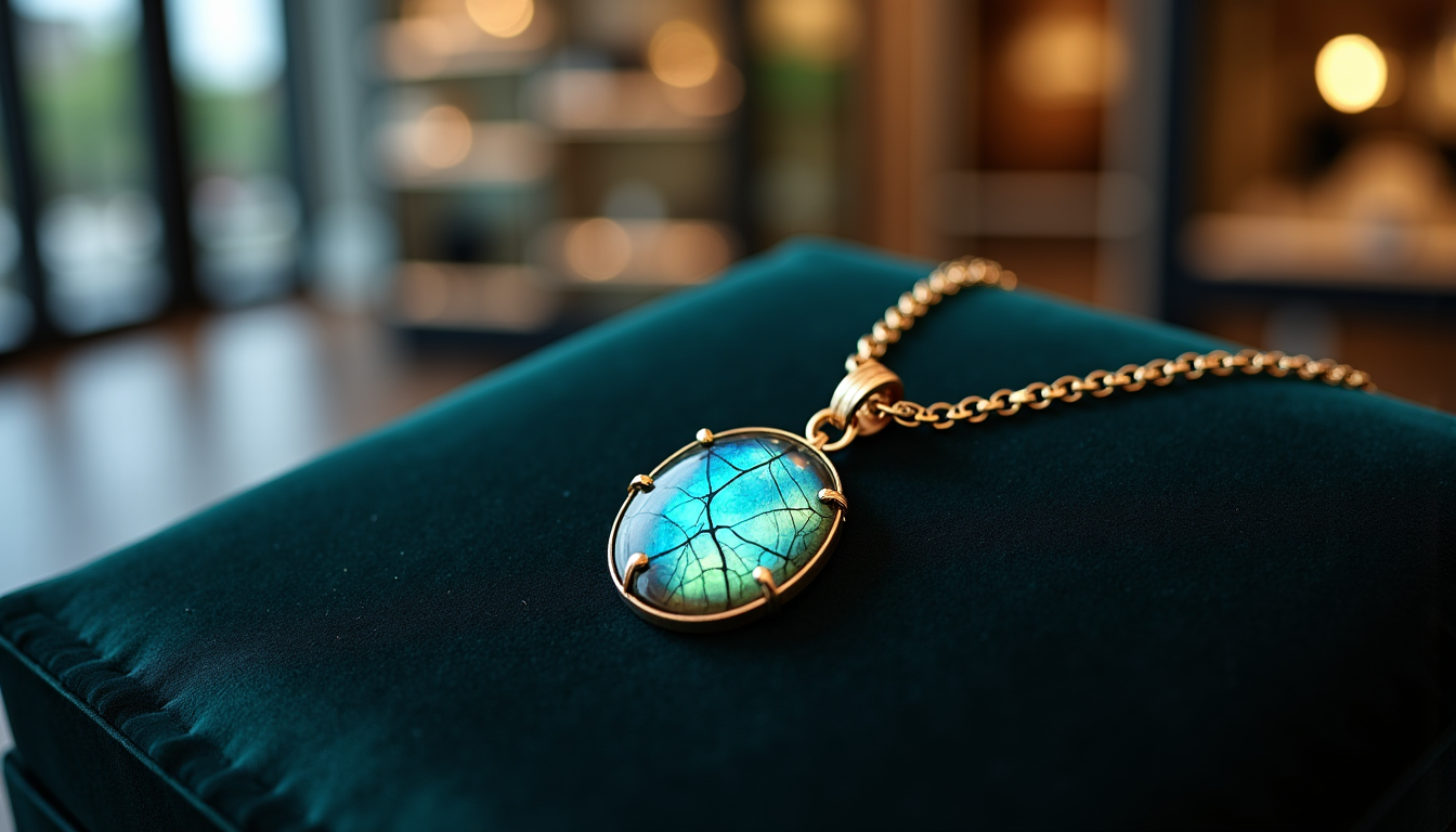 Illustration : s comme la labradorite ou la pierre de — premier collier en pierre : par quel type de pendentif débuter