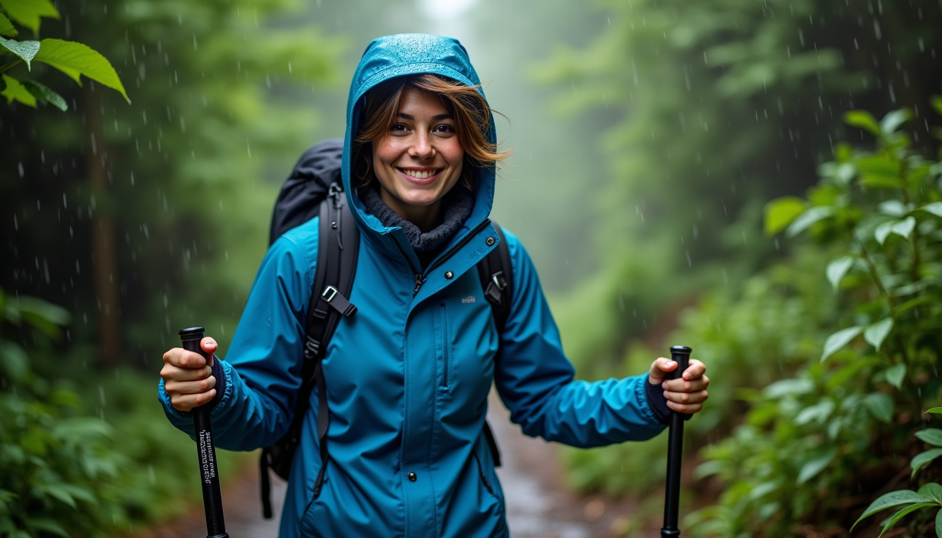 Illustration : cette polyvalence vous permet de partir avec un — membrane gore-tex : gains réels sur le confort en randonnée sous la pluie