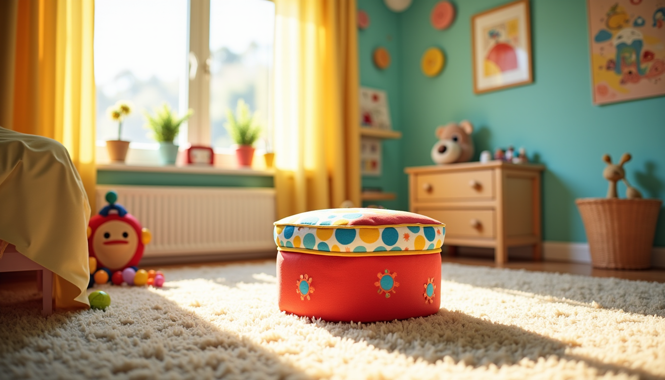 Illustration : pour les poufs destinés aux enfants, dont les — choisir son pouf coffre : volume de rangement, ouverture et 4 autres critères décisifs
