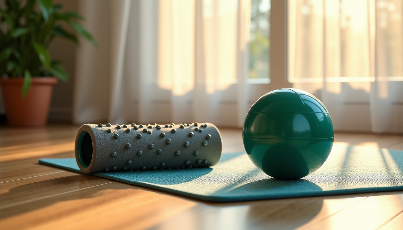 Illustration : densité pour la récupération globale balle double pour — guide d'achat : choisir son rouleau de massage, ses balles et son tapis d'acupression pour l'automassage