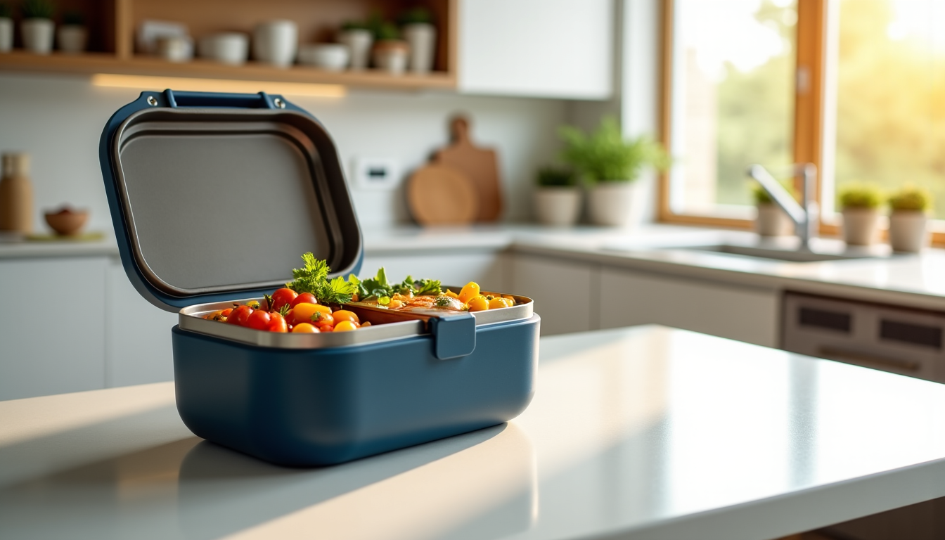 Illustration : ère de service pliable facilite le remplissage et — première boîte repas isotherme : par où commencer sans se tromper