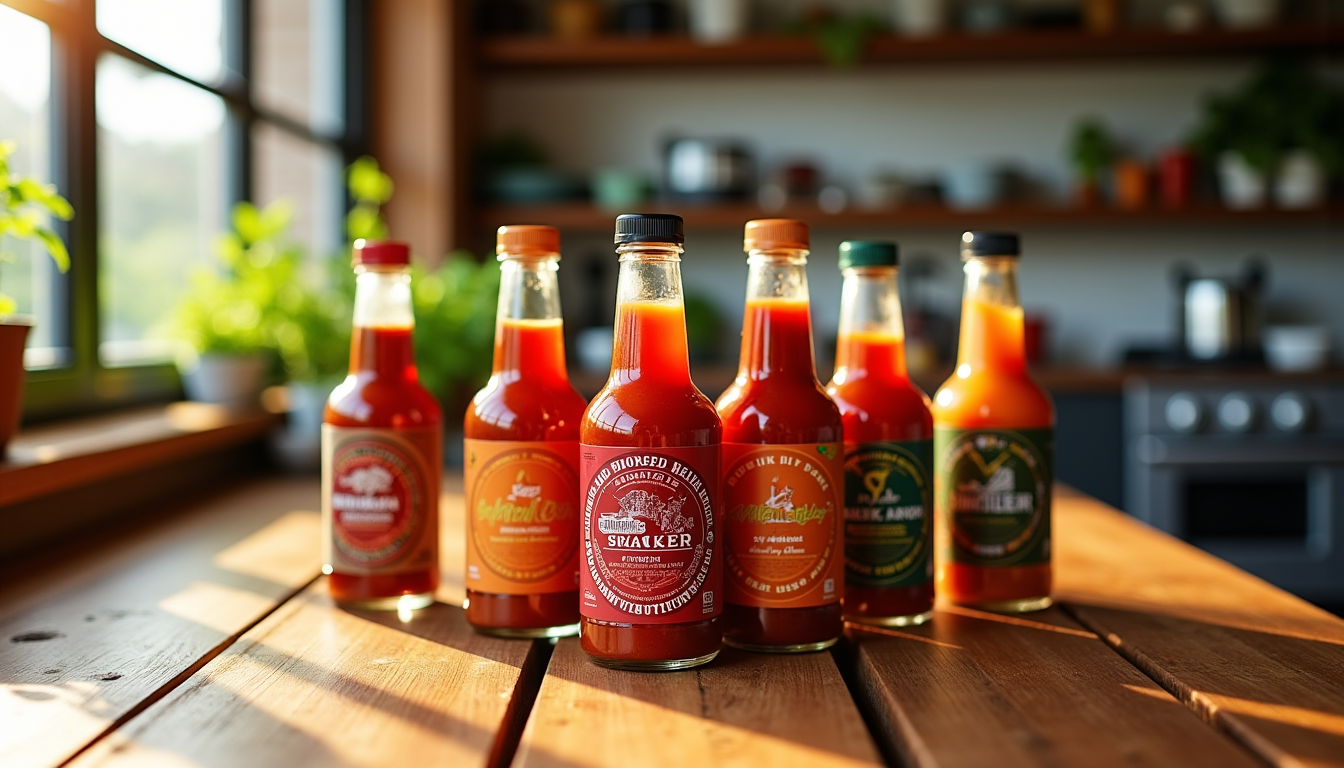 Illustration : certains producteurs lancent des séries spéciales en partenariat — budget sauces piquantes : de la sriracha au carolina reaper