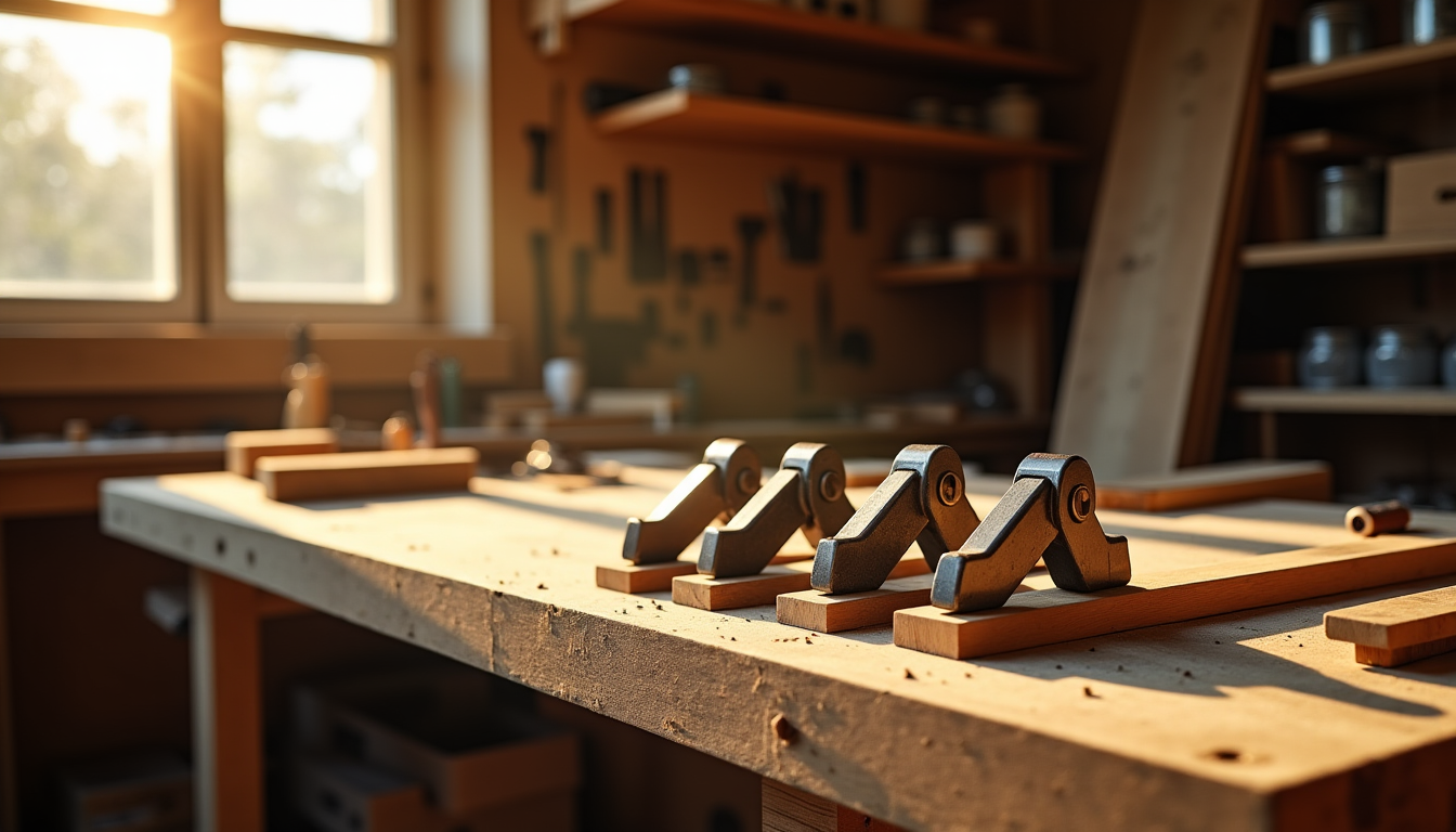 Illustration : les systèmes de serrage en batterie, où quatre — budget serre-joints d'angle : fourchettes de prix pour équiper son atelier