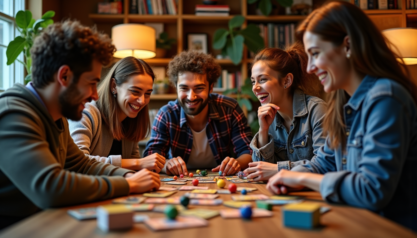 Illustration : les jeux de cette gamme visent souvent les — budget jeux de société : de 15 à 80 euros selon les mécaniques