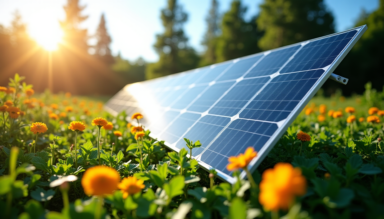 Installer son éclairage solaire de jardin : méthode en 6 étapes Illustration : un panneau solaire propre capte jusqu'à 25 % — installer son éclairage solaire de jardin : méthode en 6 étapes