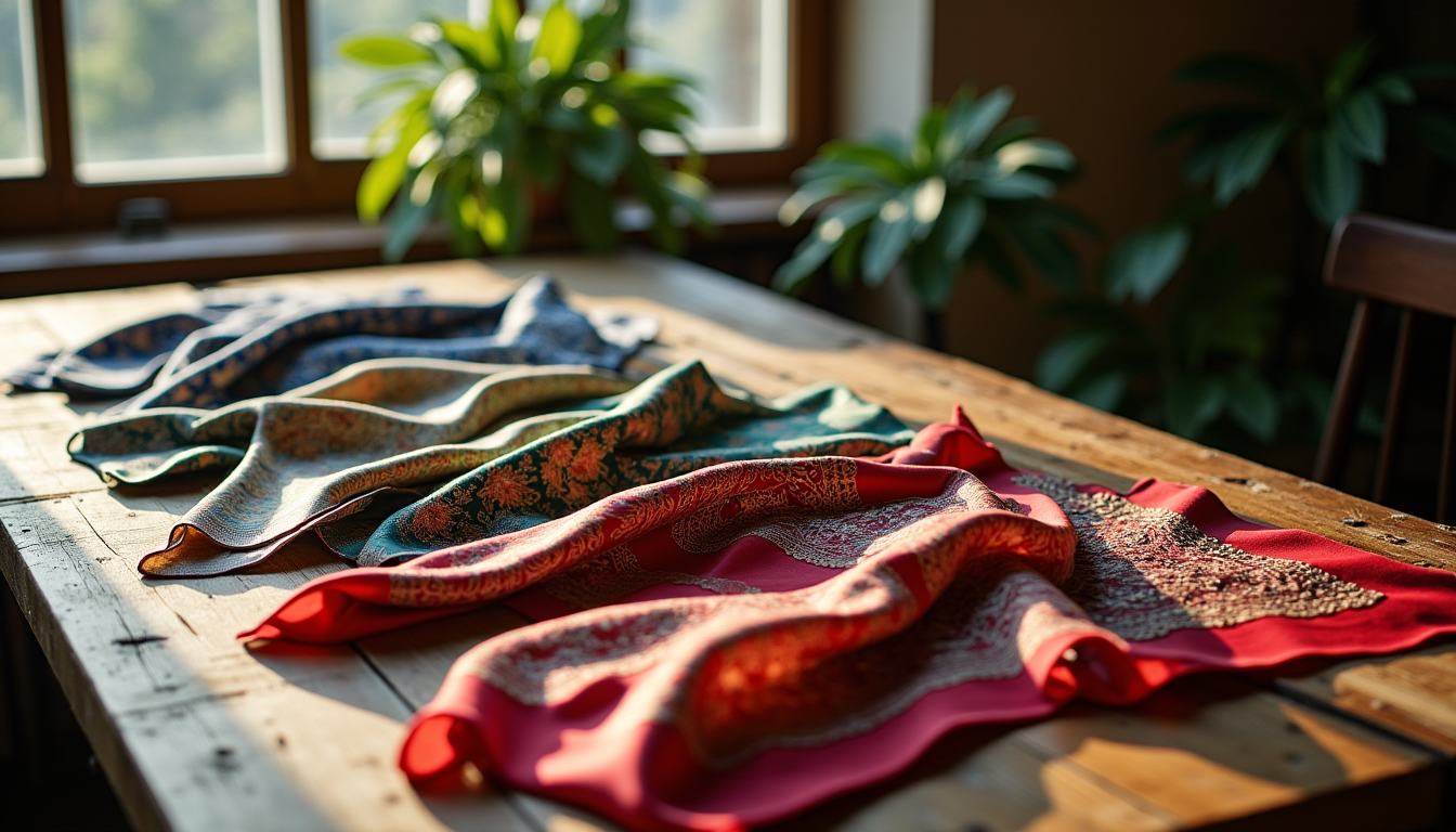 Prix des foulards en soie : carrés, étoles et châles selon les formats Illustration : la méthode d'impression constitue un autre facteur discriminant. — prix des foulards en soie : carrés, étoles et châles selon les formats