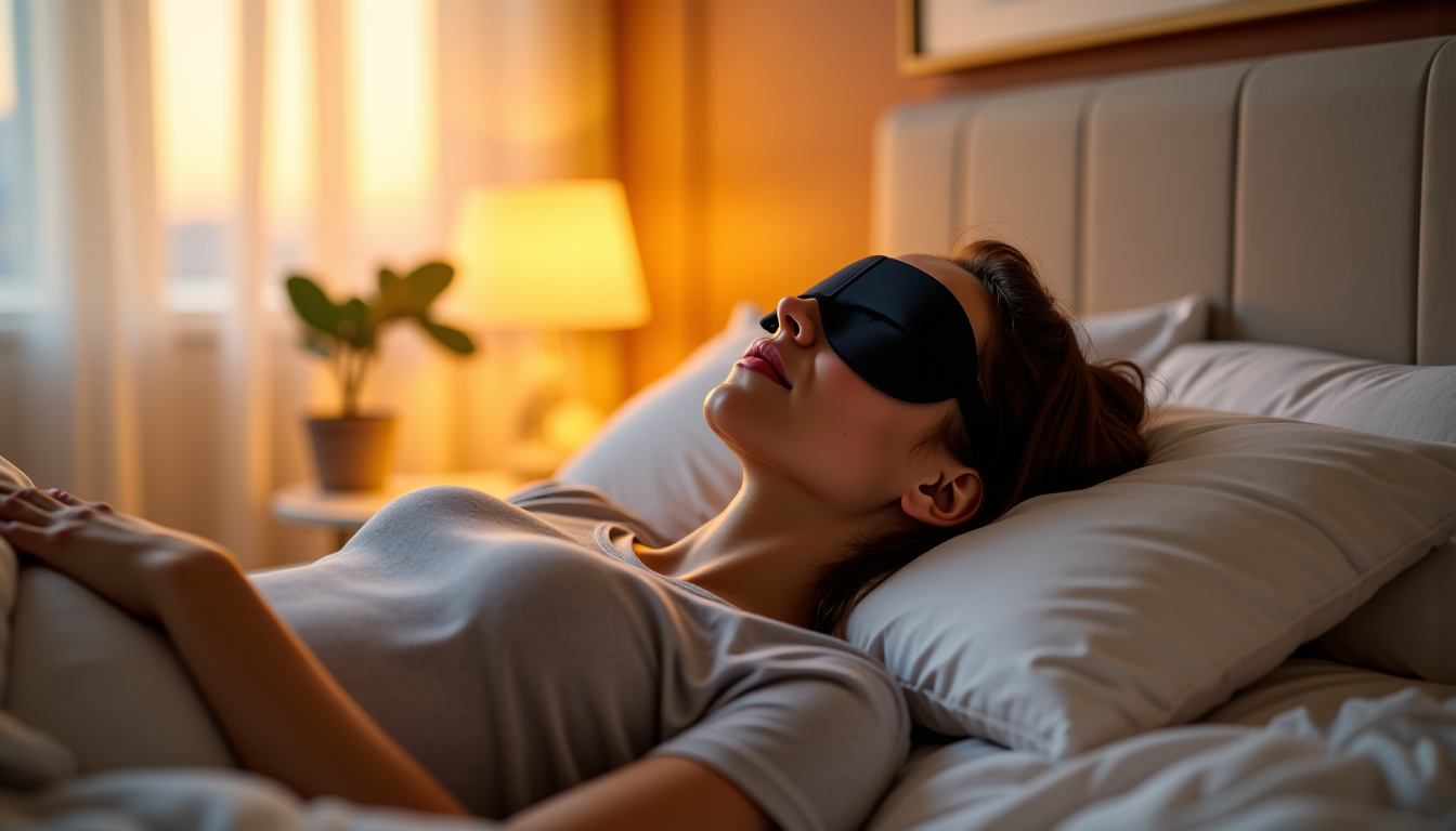 Illustration : les modèles avec insert en gel offrent une — choisir son masque de sommeil : 6 critères selon votre position