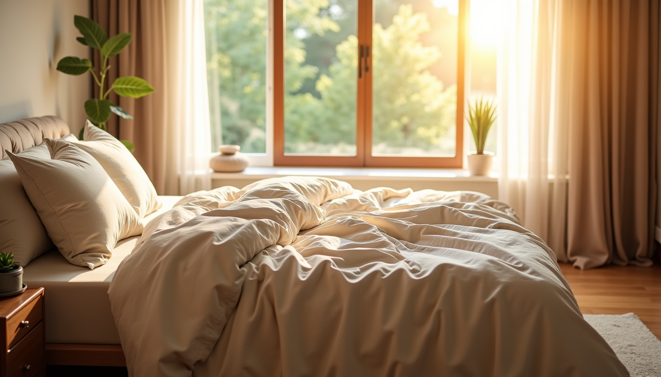 Illustration : le lin gagne en popularité pour ses propriétés — améliorer son sommeil : par quel accessoire commencer