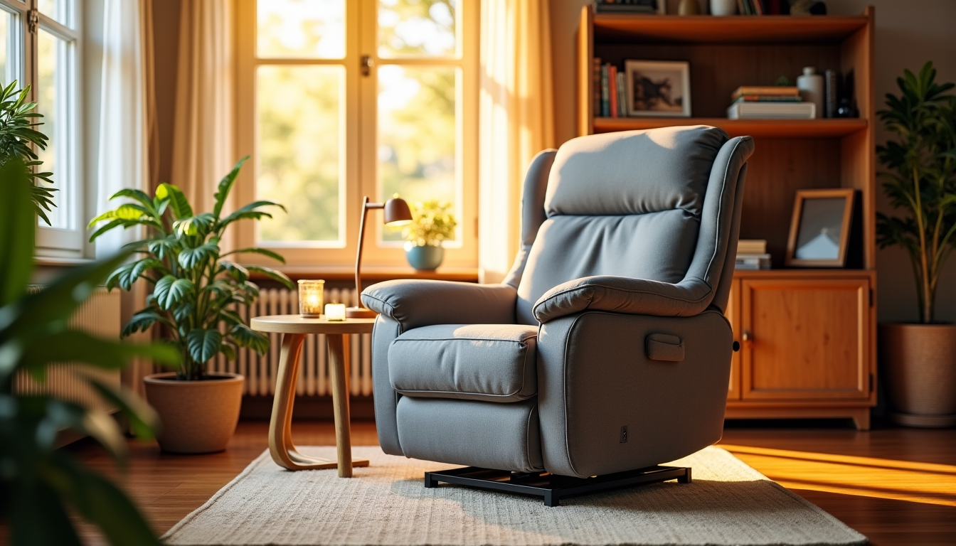 Illustration : le salon accueille idéalement un fauteuil releveur, dont — mobilier ergonomique senior : ehpad, marpa, fam ou particuliers