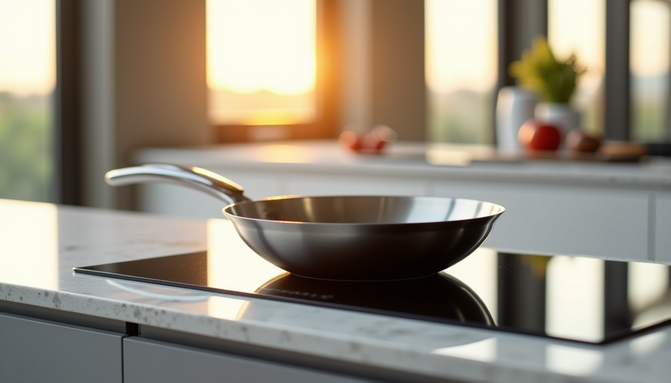 Illustration : les bords d'une hauteur de cinq à sept — choisir une poêle inox : fond multicouche, compatible induction et 4 critères décisifs