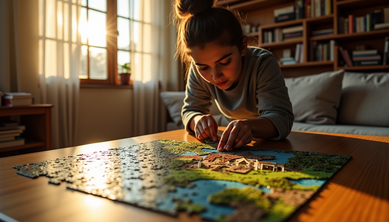Illustration : travaillez par petits ensembles cohérents. si votre puzzle — assembler un puzzle 1 000 pièces : méthode en 6 étapes du tri à la dernière pièce
