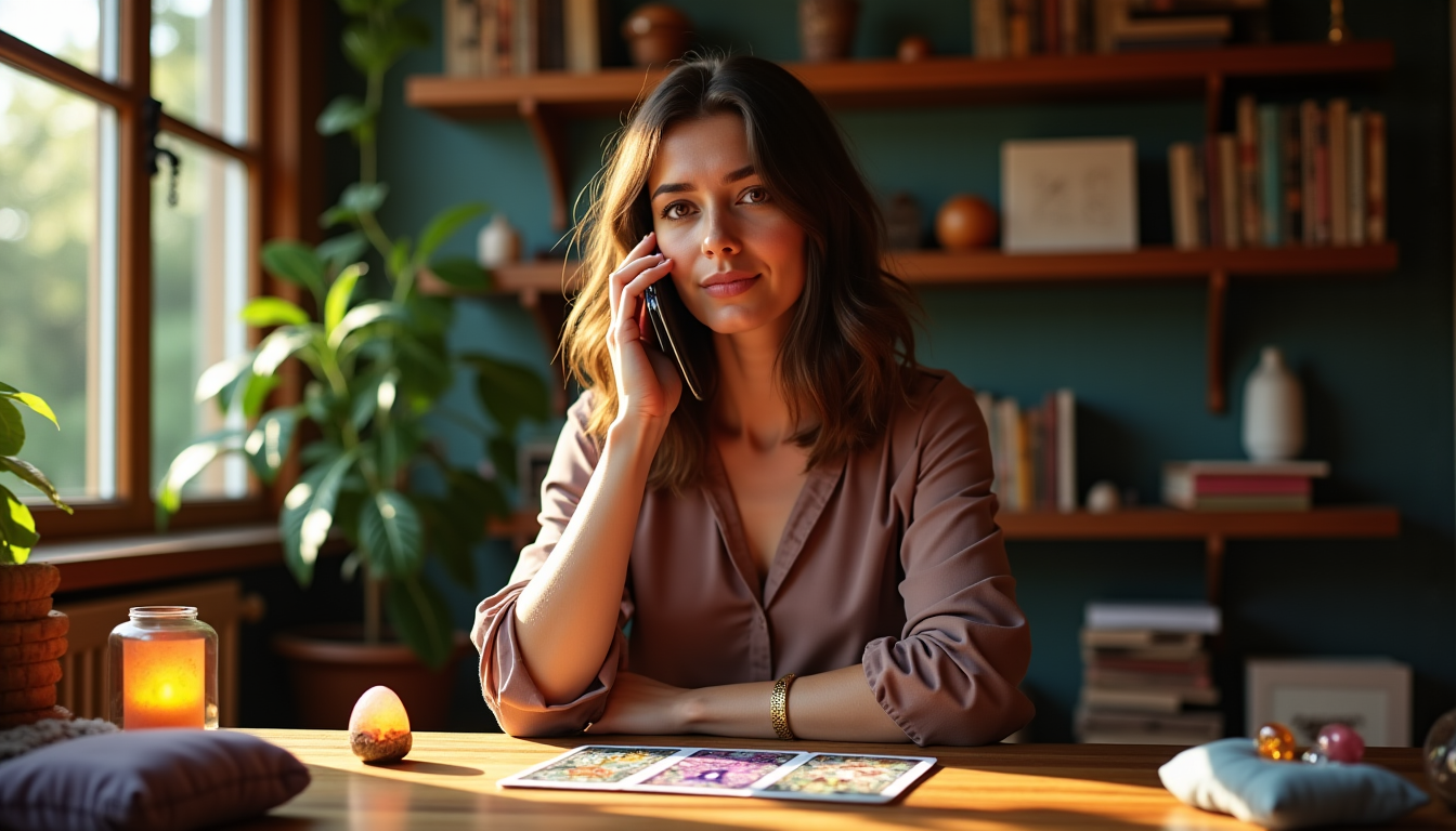 Illustration : certaines consultations se déroulent en personne, d'autres par — voyance éthique selon christine pour vous guider clairement