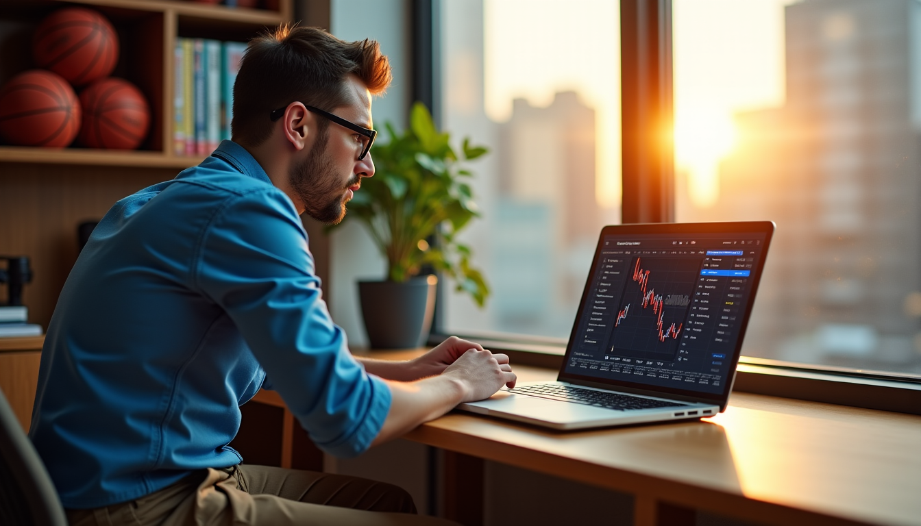 Illustration : les statistiques détaillées accessibles pendant le match enrichissent — choisir son bookmaker basket : cotes nba, live et bonus de bienvenue