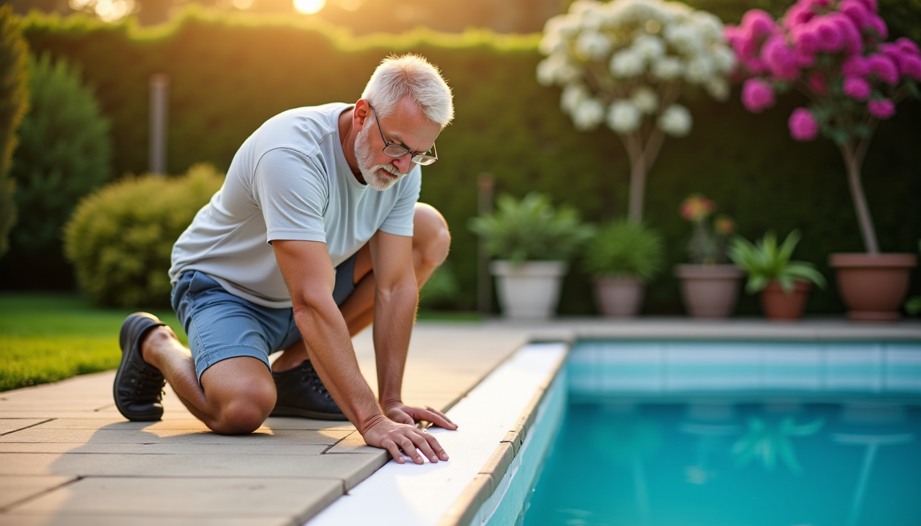 Illustration : les piscines en béton avec liner présentent des — entretenir facilement et durablement son matériel de piscines ?
