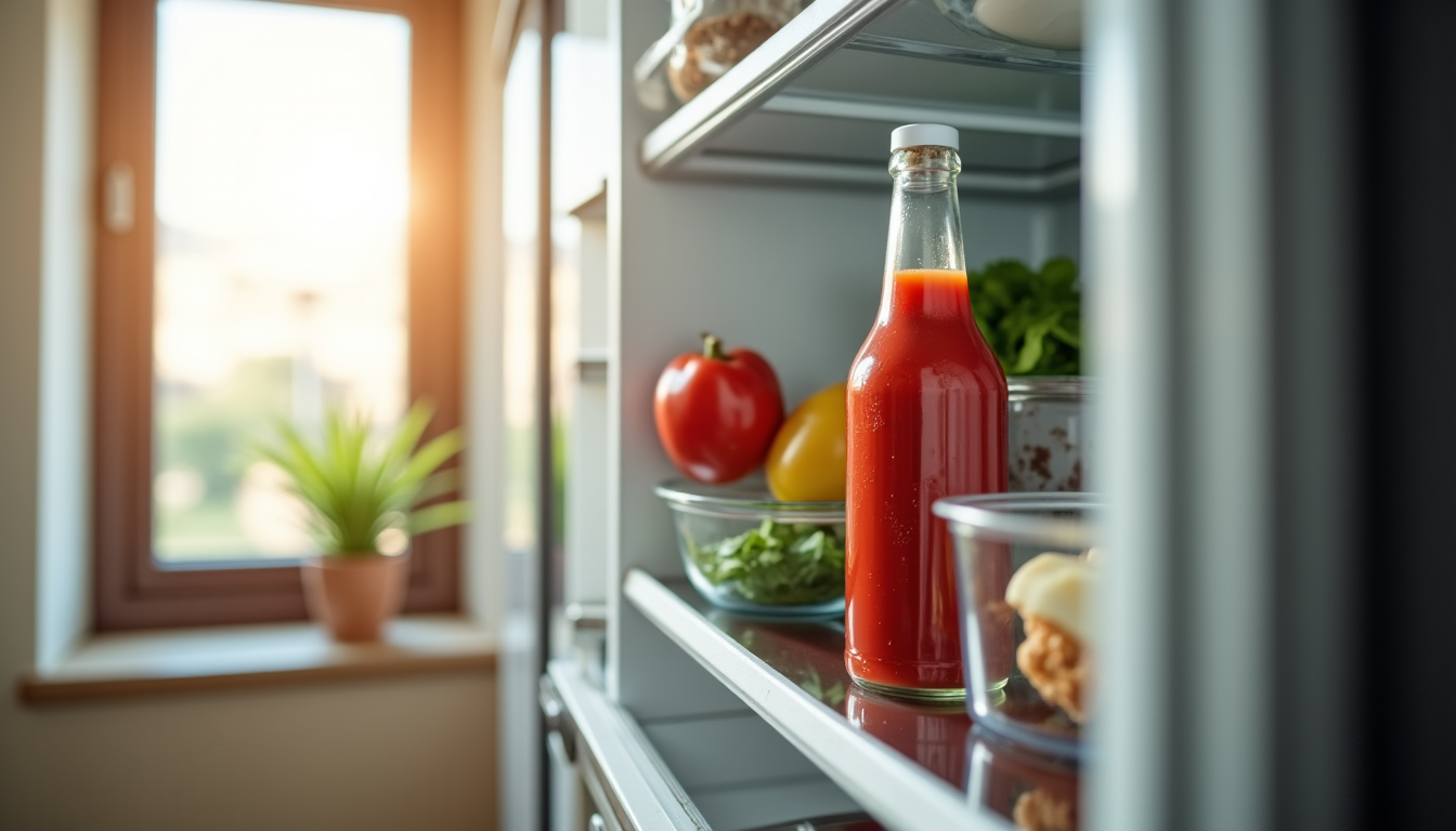 Illustration : au réfrigérateur ketchup modification de consistance 6 mois — aliments qu’il vaut mieux ne pas congeler