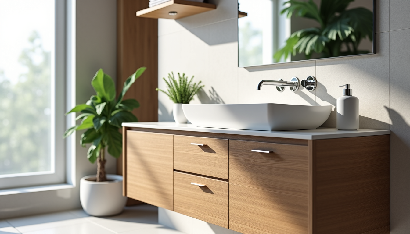 Illustration : les modèles posés conviennent mieux aux configurations où — meuble sous lavabo : configurations de salle de bain qui en profitent vraiment