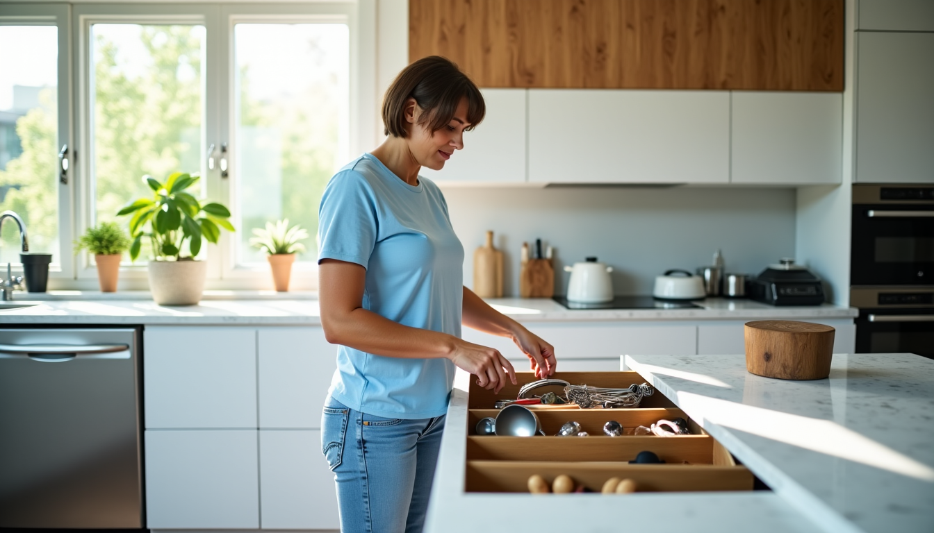 Illustration : avant tout achat, il convient de vider entièrement — 5 erreurs fréquentes lors de l'achat d'organisateurs pour tiroirs de cuisine