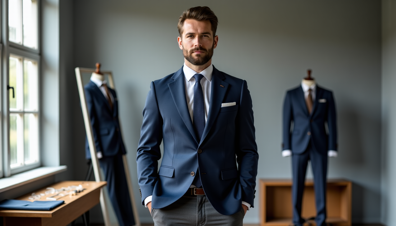 Illustration : longueur totale milieu de la fermeture éclair du — 5 erreurs de coupe et de matière qui compromettent l'ajustement de vos vêtements masculins