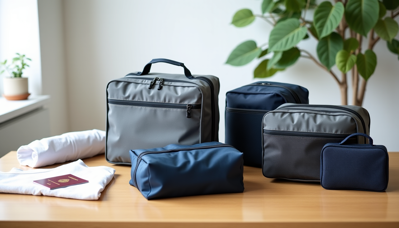 Illustration : pour les voyageurs occasionnels ou ceux qui découvrent — budget organisateurs de voyage : de la trousse suspendue aux cubes de compression