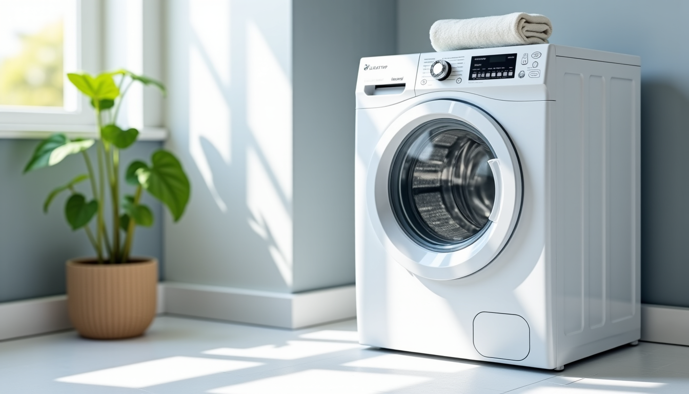 Illustration : curité enfant bloquant les commandes pendant le cycle — choisir son lave-linge : méthode en 6 étapes de la mesure à l'installation