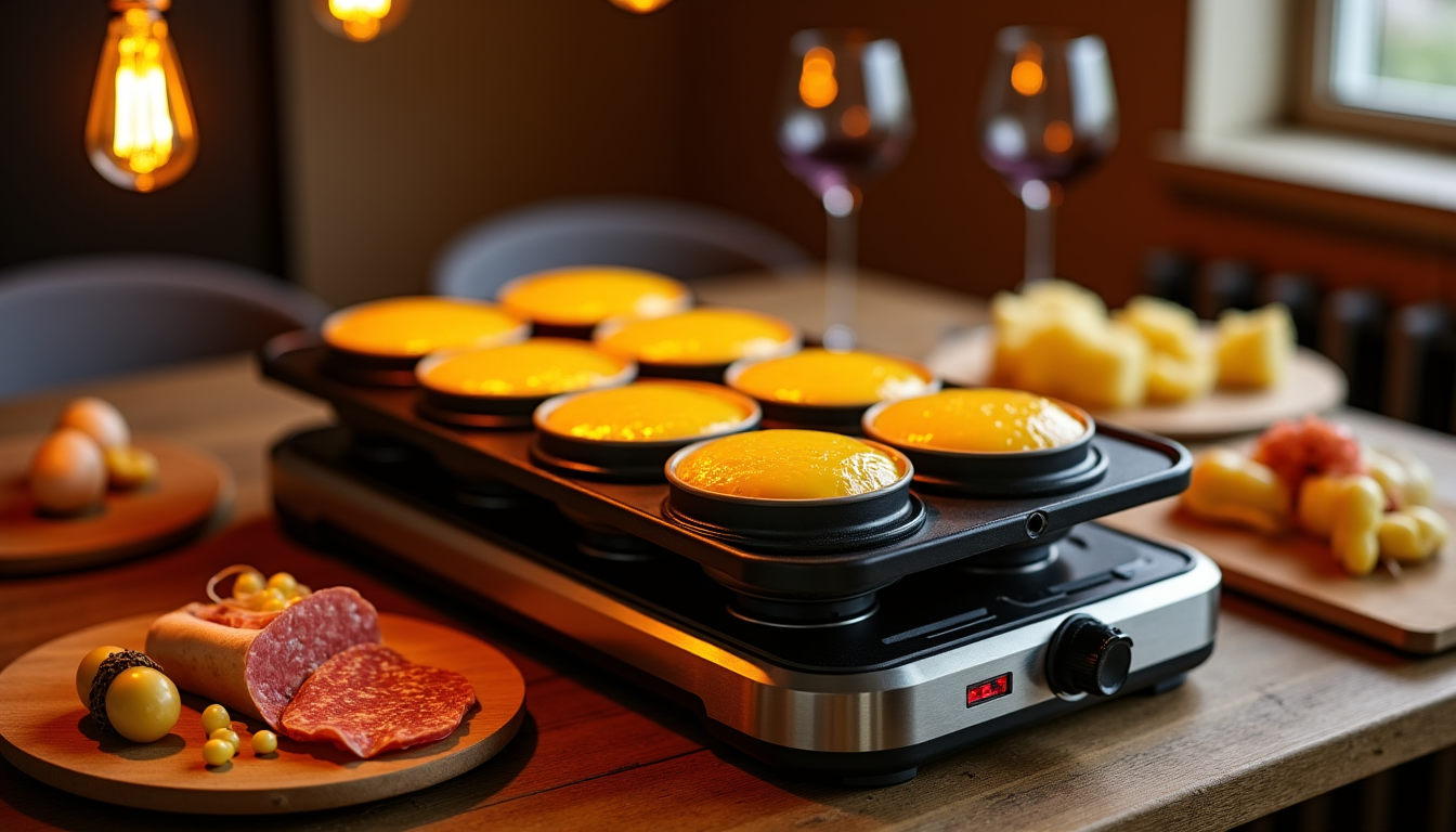 Illustration : certains modèles intègrent un témoin lumineux qui s'éteint — appareils à raclette : 7 erreurs de choix et d'utilisation qui gâchent le repas